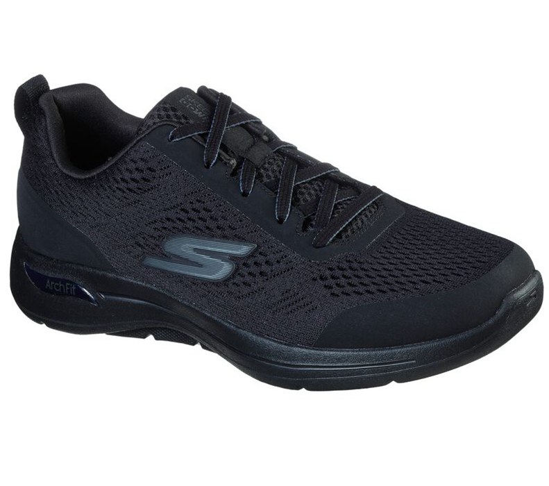 Skechers Herr Svarta Sneakers - Gowalk Arch Fit - Idyllic - Sverige (MRGPI-9582)